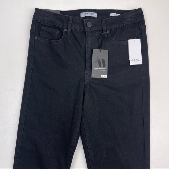 Nine West High Rise Perfect Skinny Black Denim Jeans Women’s Size 4 - Picture 5 of 10